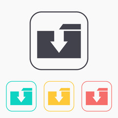 color icon set of folder