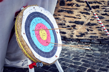 Target with arrows