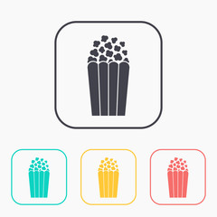 Vector popcorn icon. Eps10