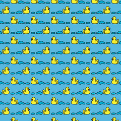 Seamless ducks pattern