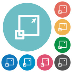 Flat maximize window icons