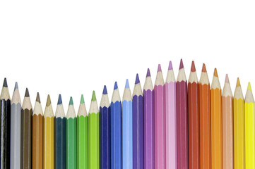 Color Pencils /Color pencils isolated on white background