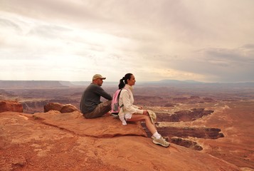 Couple in Canyonlands National Park USA