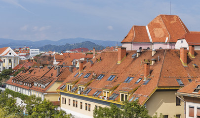 Fototapeta na wymiar Maribor cityscape in Slovenia.