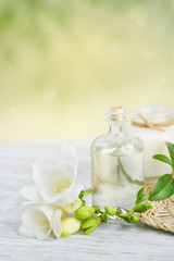 Fototapeta na wymiar perfume and aromatic oil