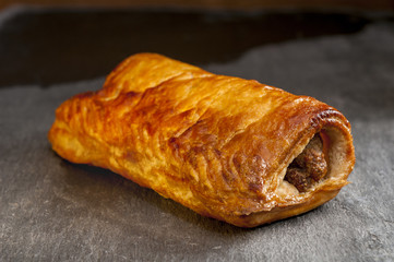 Sausage Roll on Slate