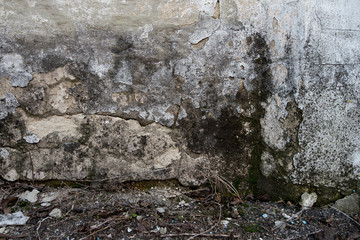 Brick wall. plinth