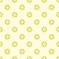 Seamless vector pattern with citrus fruits