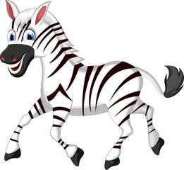 Plakat Cute zebra cartoon
