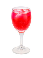 Red beverage drink isolated