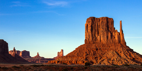 Monument Valley in evening light, Arizona