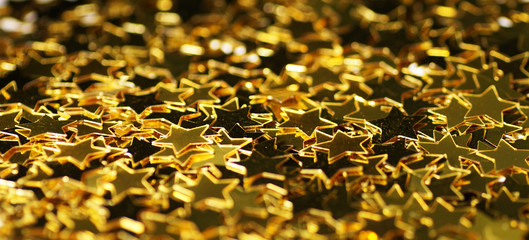 gold stars abstract twinkled bright background
