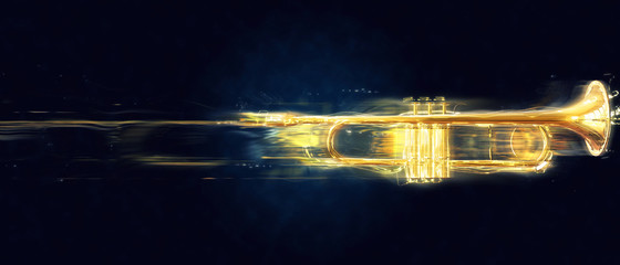 Gold trails trumpet