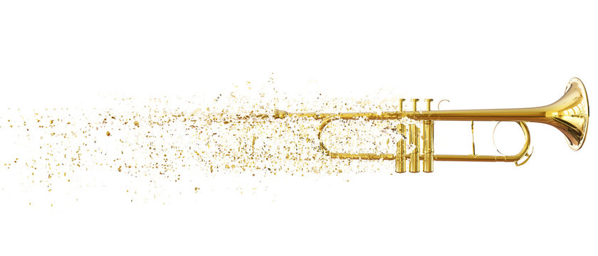 Trumpet - litlle pieces droping off