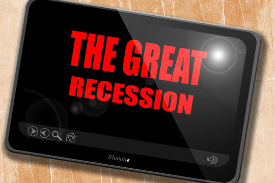 Recession sign background