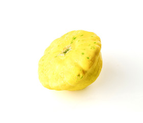 Delicious ripe yellow button summer squash