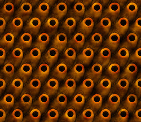 abstract 3d grunge background pattern made of strange tube objects (seamless)