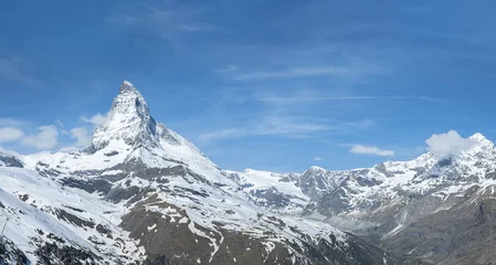 Cercles muraux Cervin Panorama of Mountain Matterhorn, Zermatt, Switzerland