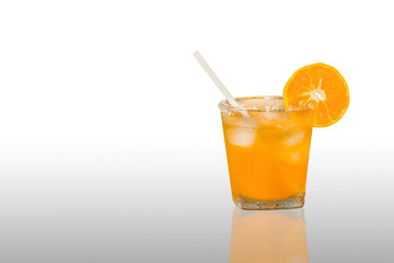 fresh orange juice isolated on background,clipping path