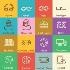 geek outline design