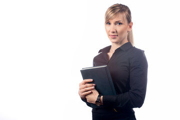Fototapeta premium business woman on a white background