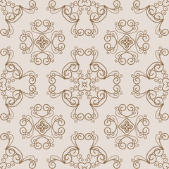 Curly seamless pattern