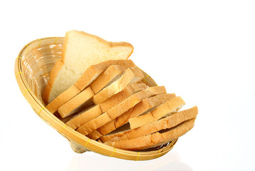loaf of bread in basket
