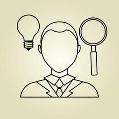 looking person design 