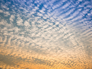 Sunset sky and cloud