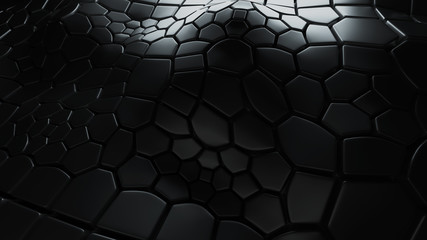 abstract 3d background with extruded polygons