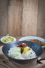 Thai spicy food with Vermicelli.