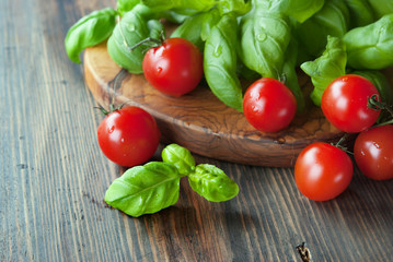 Basil and tomatoes