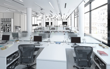 Einrichtung im Büro (Projektierung)