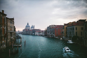 Fototapeta premium view of Venice on a cloudy day