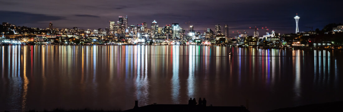 Nightview From Gasworks Park –  Seattle