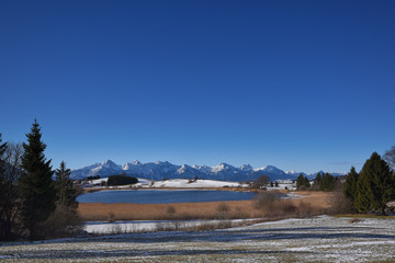 Bannwaldsee im Winter