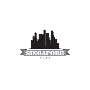 Singapore Asia city symbol vector illustration