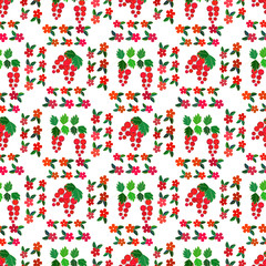 Floral background, seamless vector floral pattern