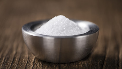 Portion of white Sugar in a bowl