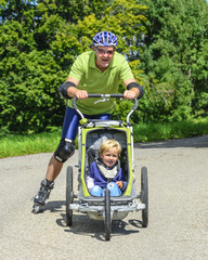 Inlineskating mit dem Buggy