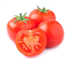 Ripe tomato closeup