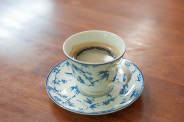 Coffee cup in coffee shop