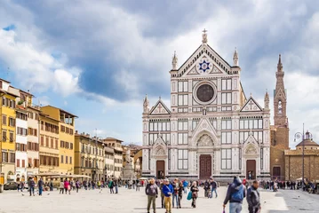 Foto op Canvas Basilica of Holy Cross in Florence © Vivida Photo PC