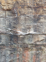 wall of decorative stone