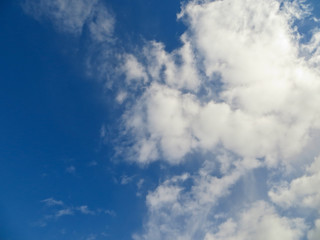 blue sky and clouds