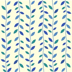 Abstract pattern leaf foliage flora . vector illustration