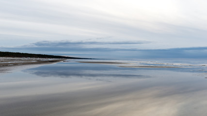 Beautiful sunset over the sea