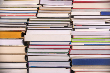 Piles of books background