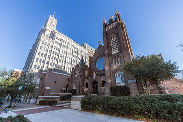 St Andrew's Episcopal Cathedral and Lamar Life Building in Downtown Jackson,  Mississippi - 106003909