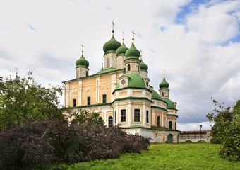 Fototapeta na wymiar Assumption cathedral in Goritsky Monastery. Pereslavl-Zalessky. Yaroslavl Oblast. Russia